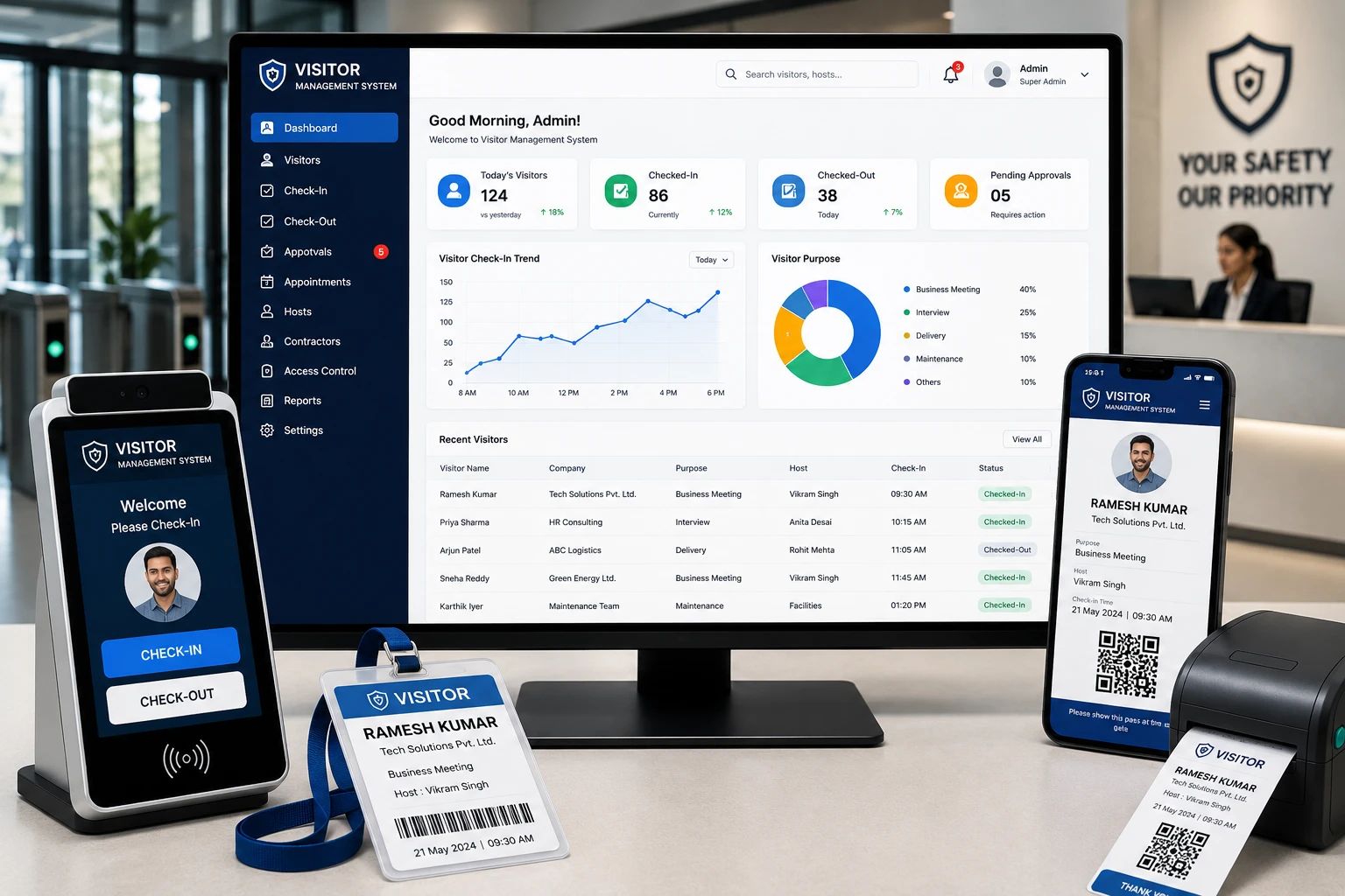 Visitor Management Software in Tamil Nadu — VisitorX
